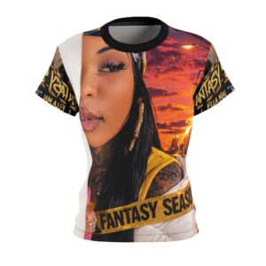 Fantasy Season Women's All-Over Print Tee — Sunset Portrait Graphic