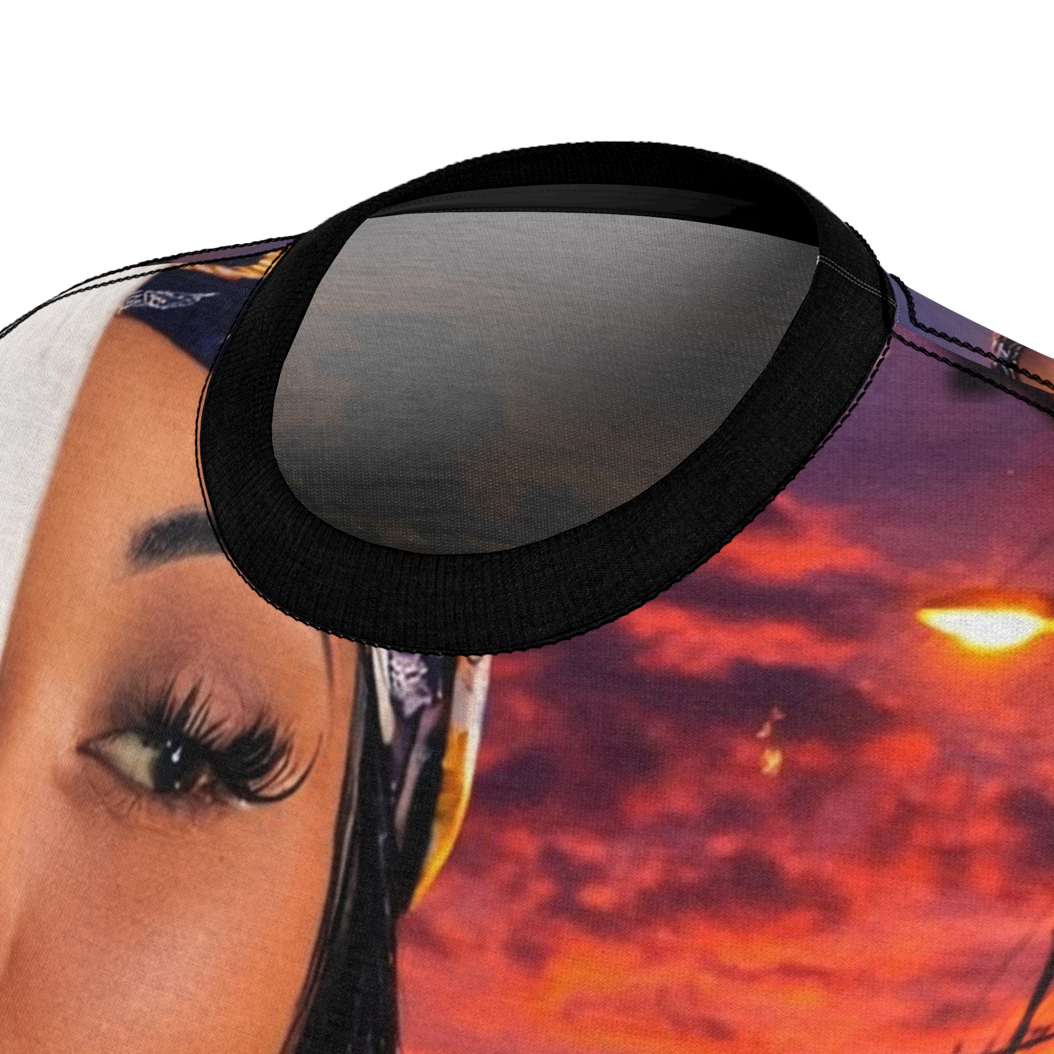 Fantasy Season Women's All-Over Print Tee — Sunset Portrait Graphic - Image 6