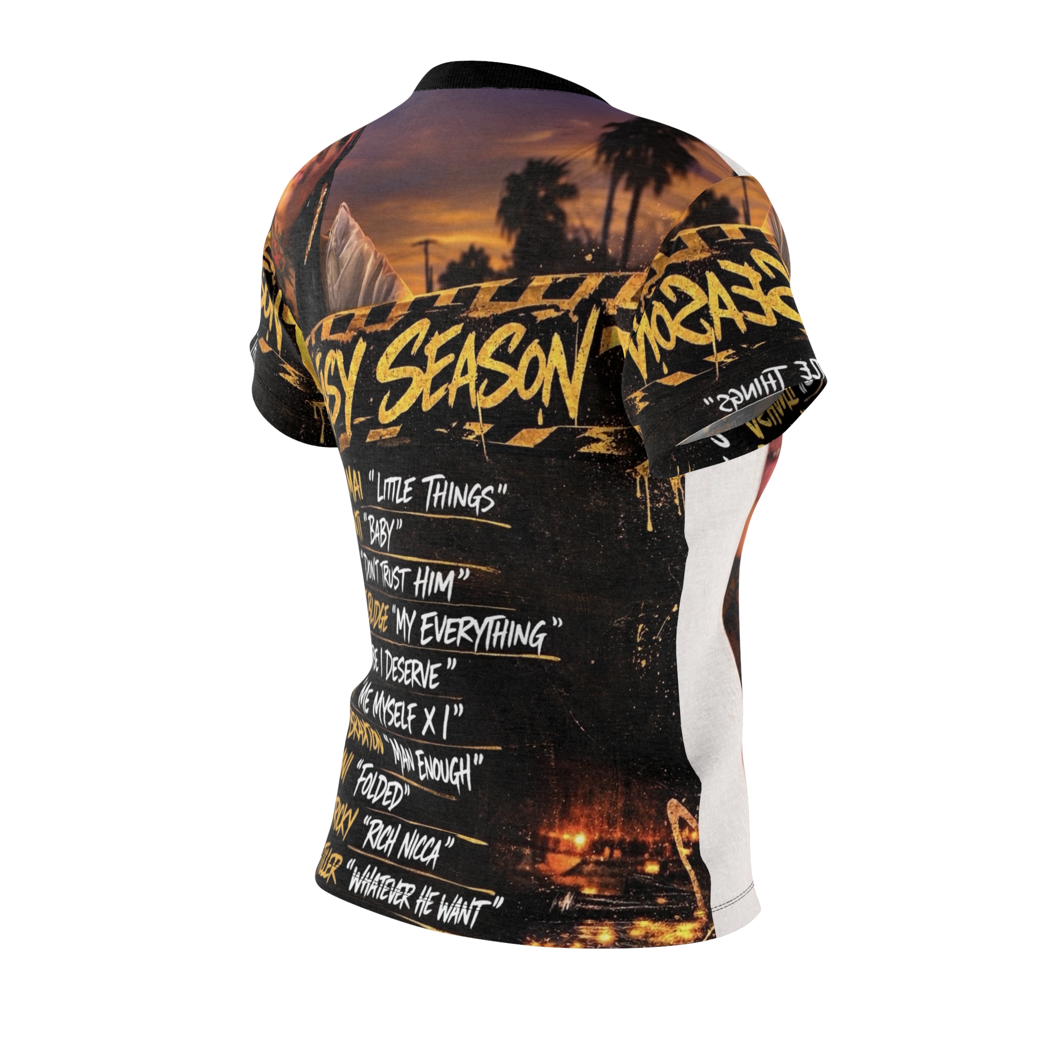 Fantasy Season Women's All-Over Print Tee — Sunset Portrait Graphic - Image 3