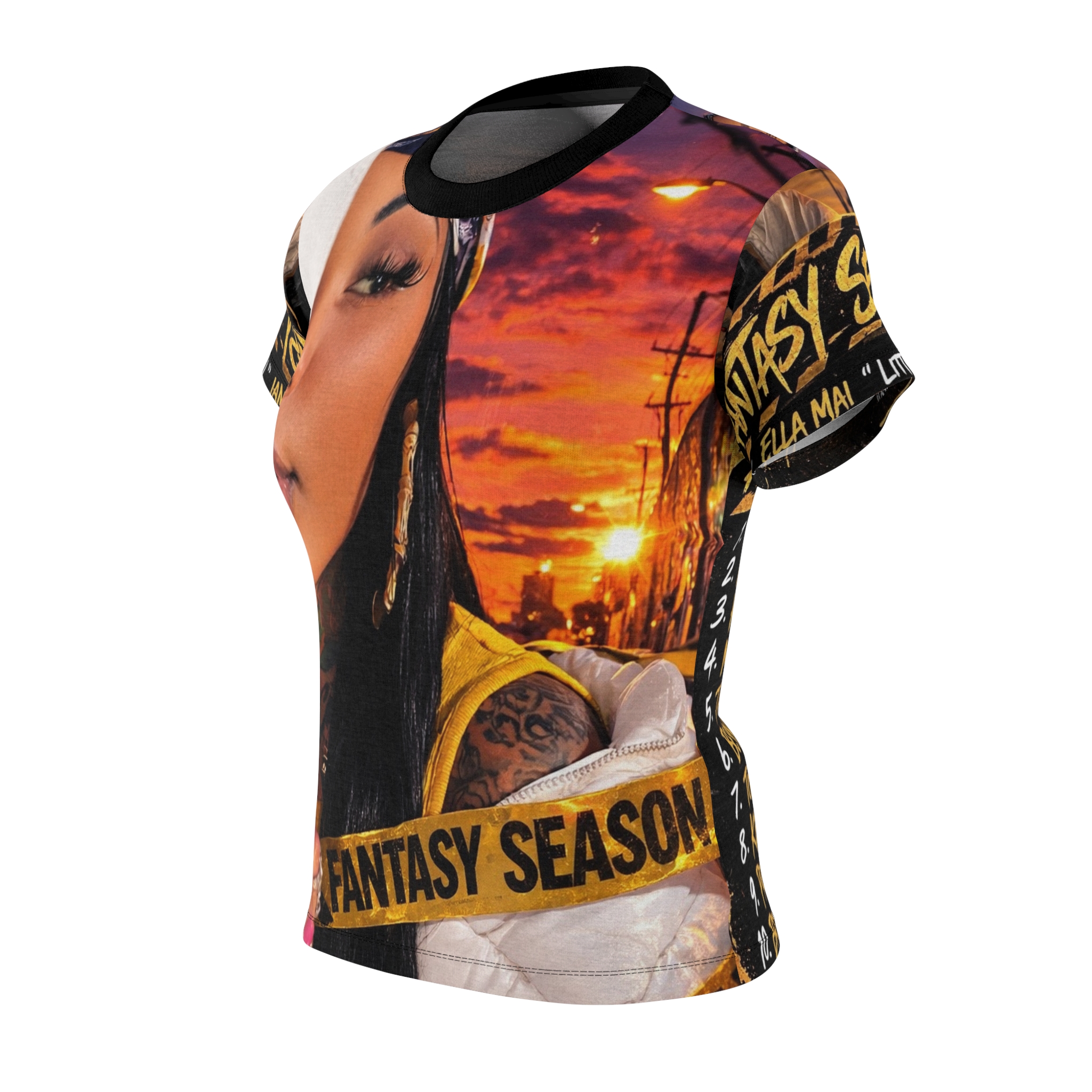Fantasy Season Women's All-Over Print Tee — Sunset Portrait Graphic - Image 2
